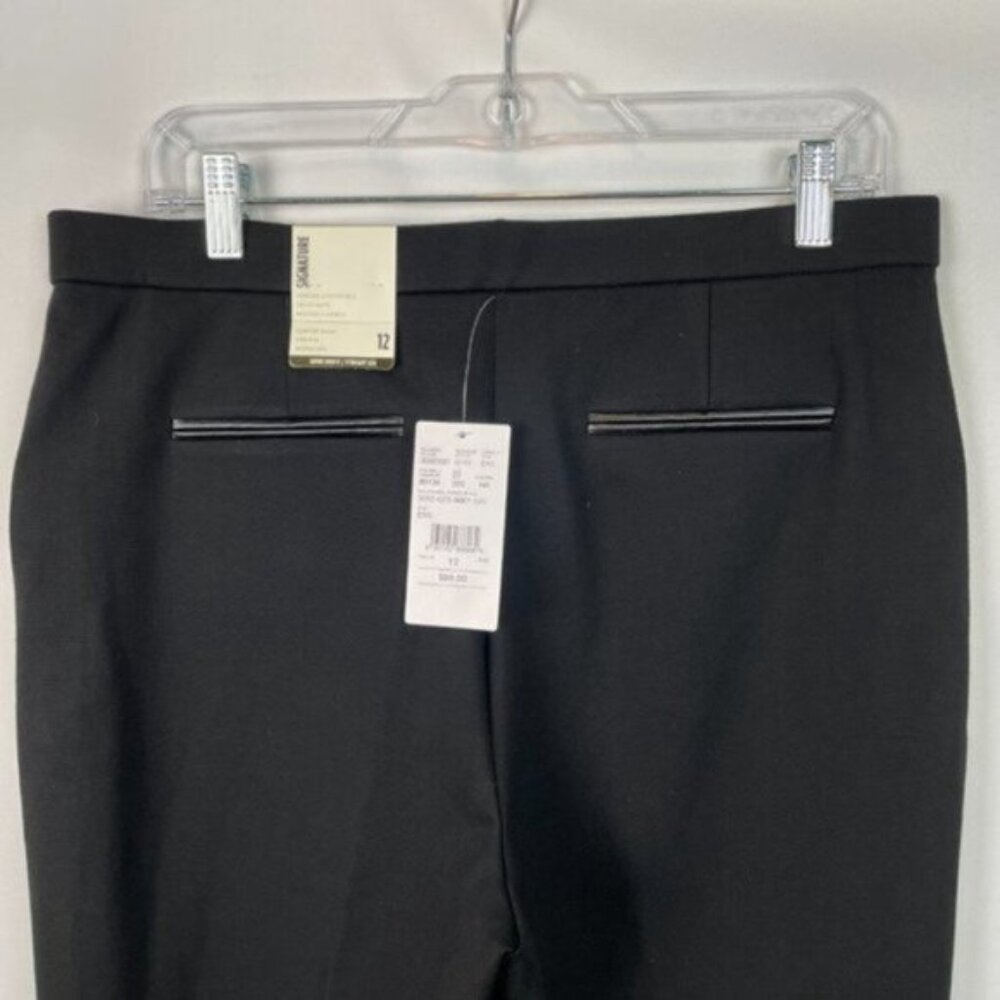 Laura Pants Women’s Black Comfort Waist High Rise Shaped Hips Straight Leg Pants - Picture 5 of 8